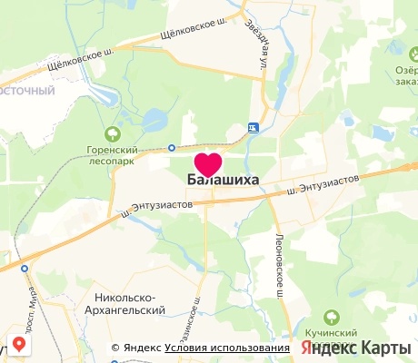 На карте