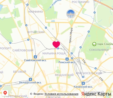 На карте