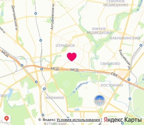 На карте
