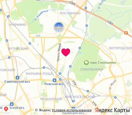 На карте