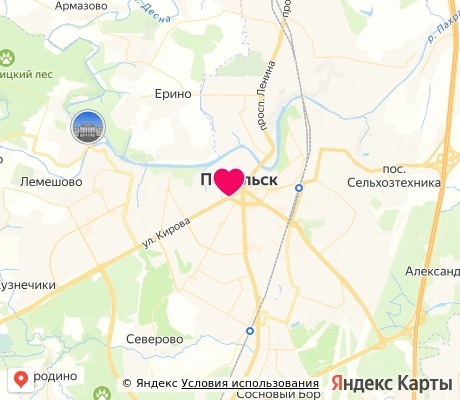 На карте