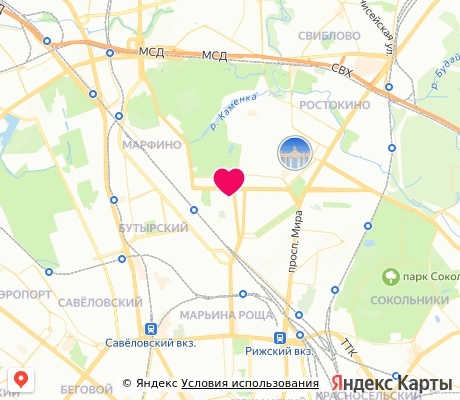 На карте