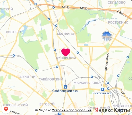На карте