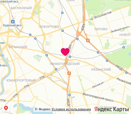 На карте