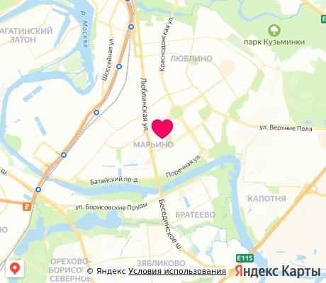 На карте