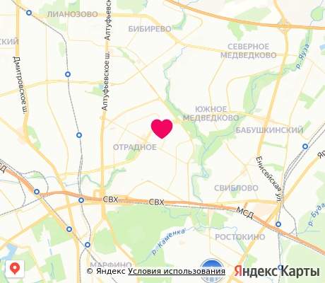 На карте