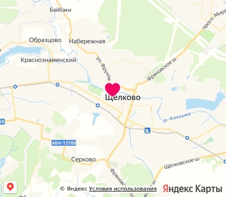 На карте