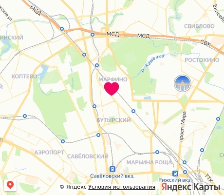 На карте