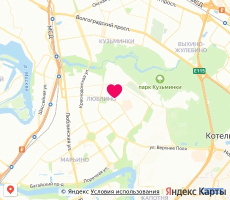 На карте