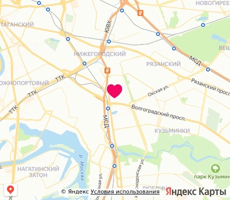 На карте