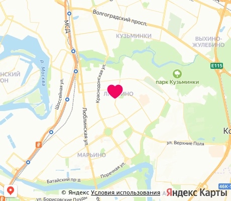 На карте