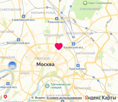На карте