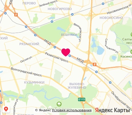 На карте