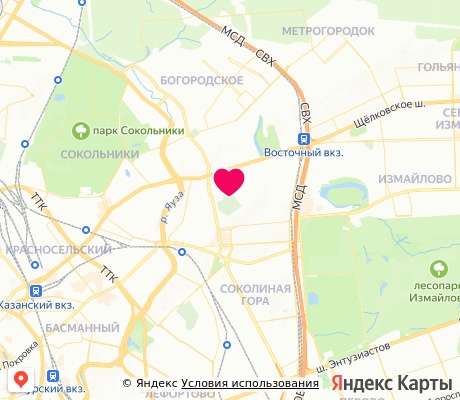 На карте