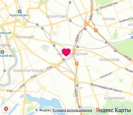 На карте