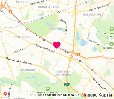 На карте