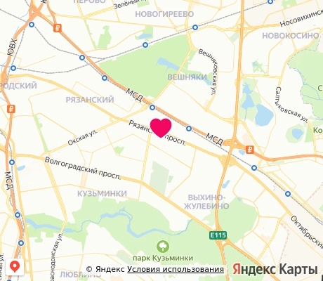 На карте