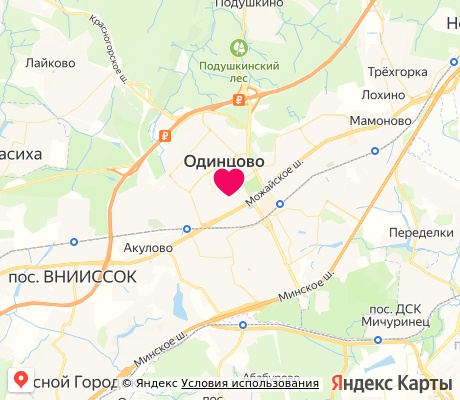 На карте