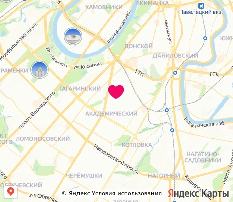 На карте