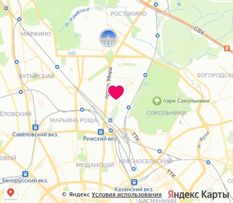 На карте