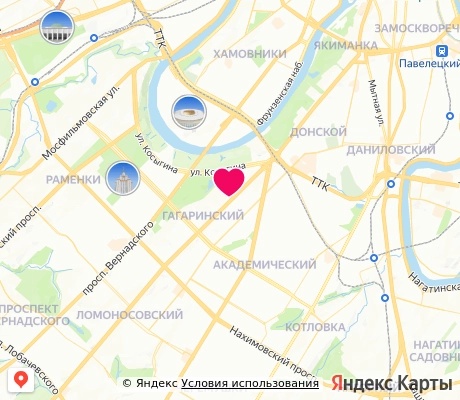 На карте