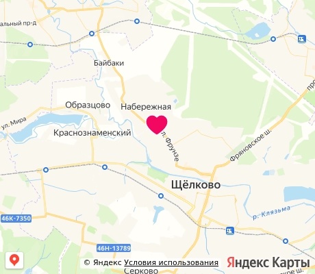 На карте
