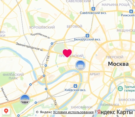 На карте