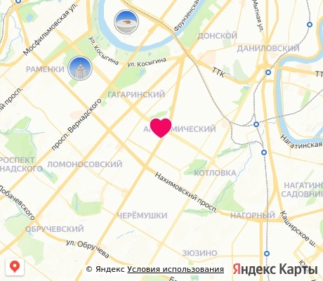 На карте