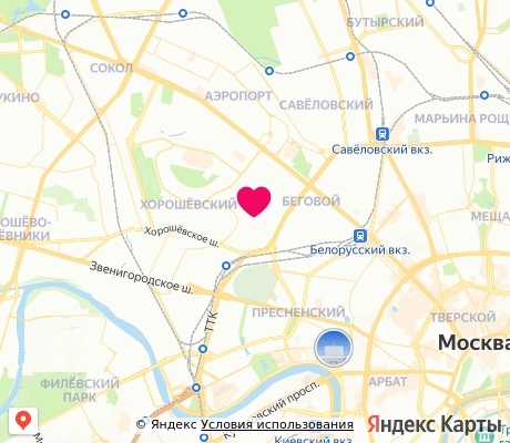 На карте