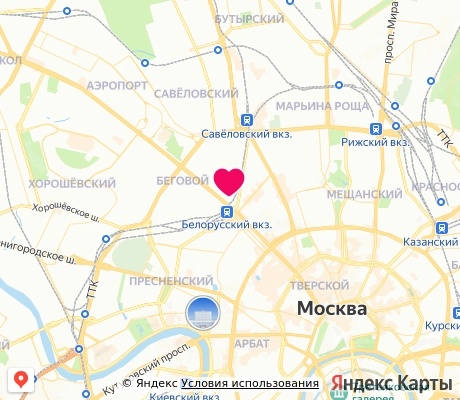 На карте