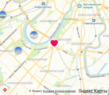 На карте
