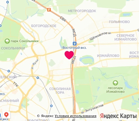 На карте