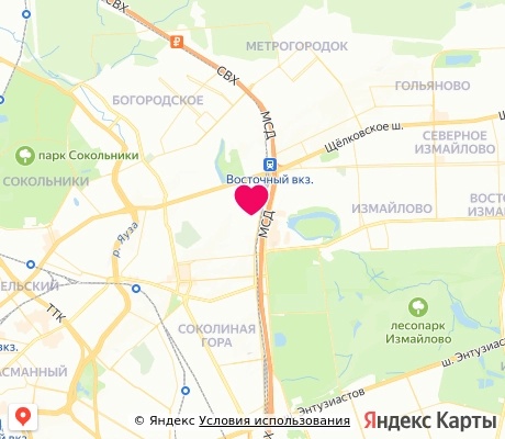 На карте
