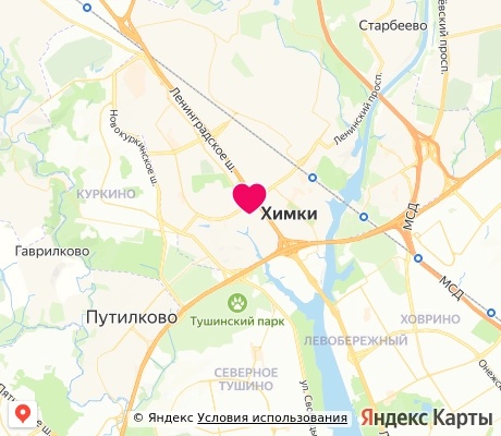 На карте