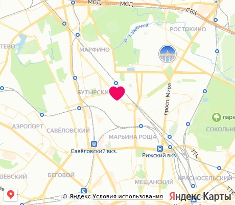 На карте