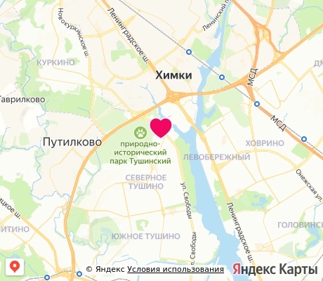 На карте