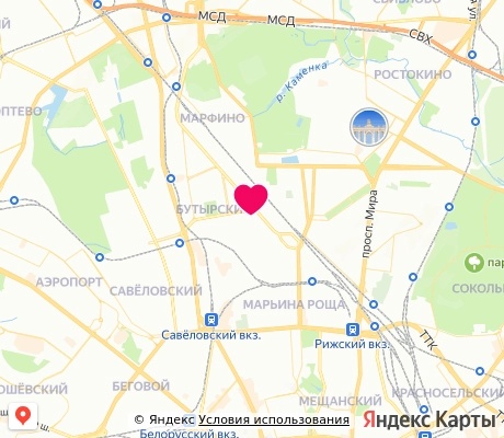 На карте