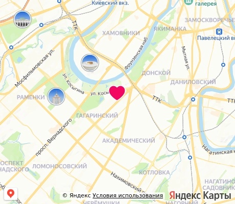 На карте