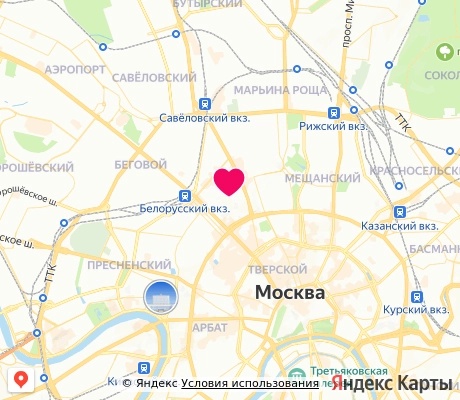 На карте