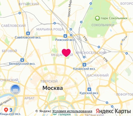 На карте