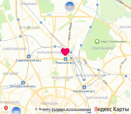 На карте