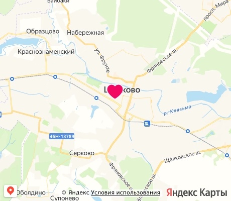 На карте