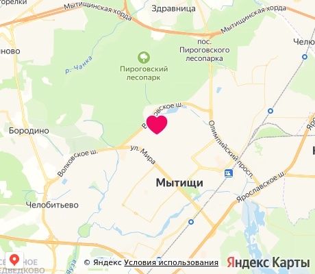 На карте