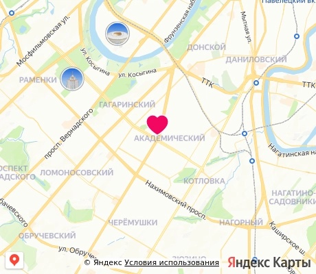 На карте