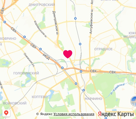 На карте