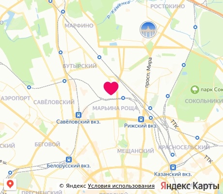 На карте