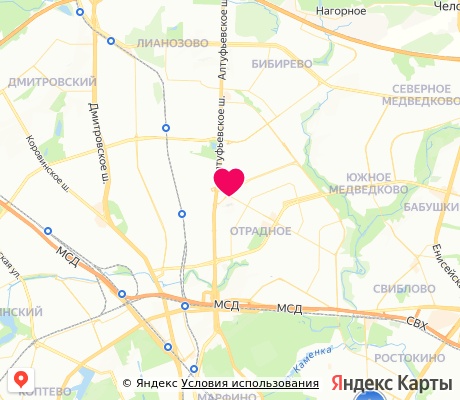 На карте