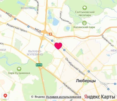 На карте