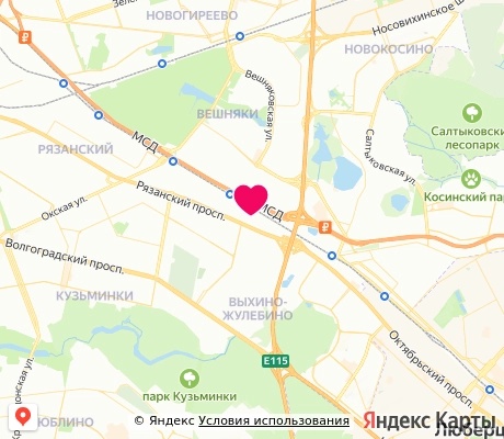 На карте