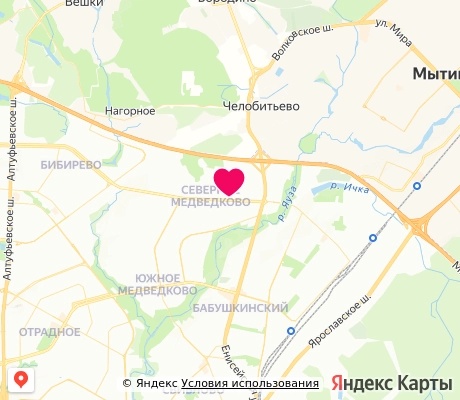 На карте